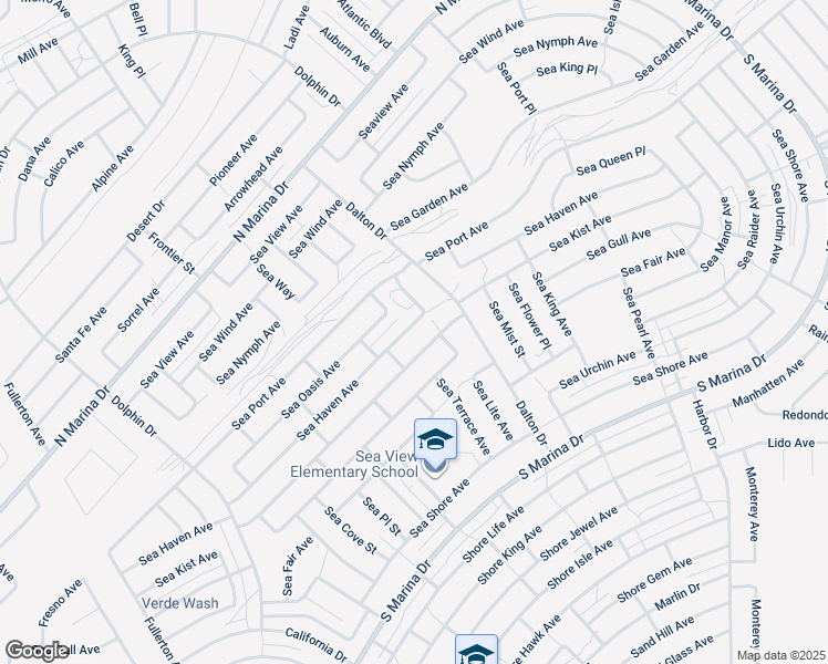 map of restaurants, bars, coffee shops, grocery stores, and more near 2544 Sea Haven Avenue in Thermal