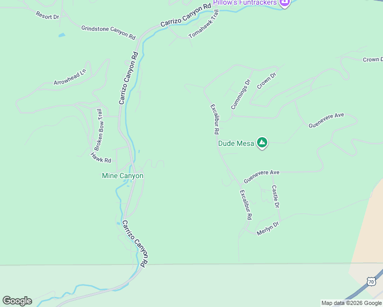 map of restaurants, bars, coffee shops, grocery stores, and more near 406 Excalibur Road in Ruidoso
