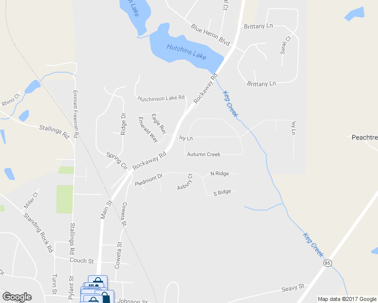 map of restaurants, bars, coffee shops, grocery stores, and more near 15 Autumn Creek in Senoia
