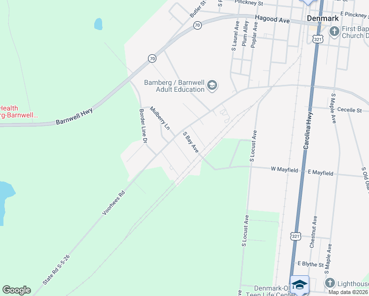 map of restaurants, bars, coffee shops, grocery stores, and more near 55 Willow Street in Denmark