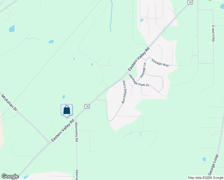map of restaurants, bars, coffee shops, grocery stores, and more near 5390 County Road 18 in McCalla