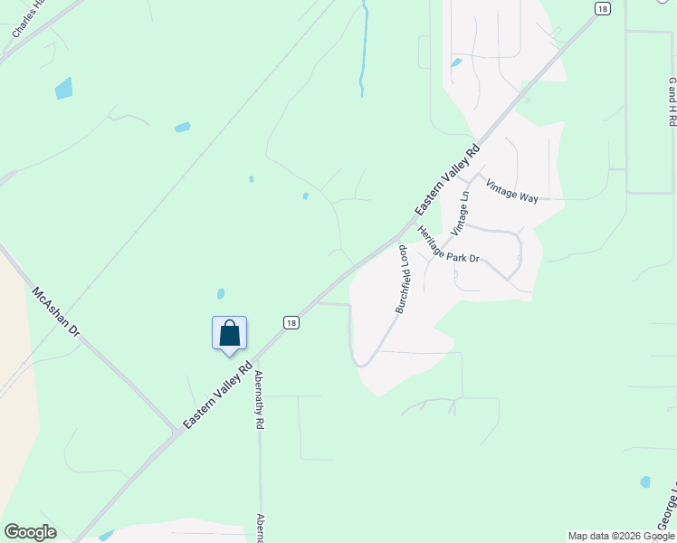 map of restaurants, bars, coffee shops, grocery stores, and more near 5390 County Road 18 in McCalla