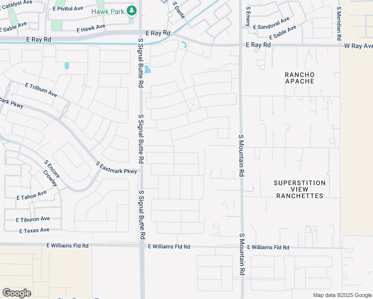 map of restaurants, bars, coffee shops, grocery stores, and more near 10953 East Tupelo Avenue in Mesa