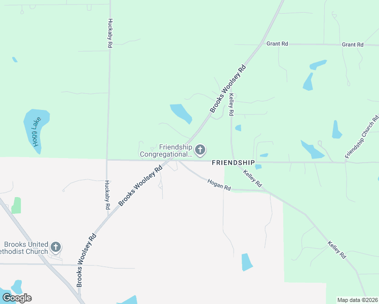 map of restaurants, bars, coffee shops, grocery stores, and more near 182 Friendship Church Rd in Brooks