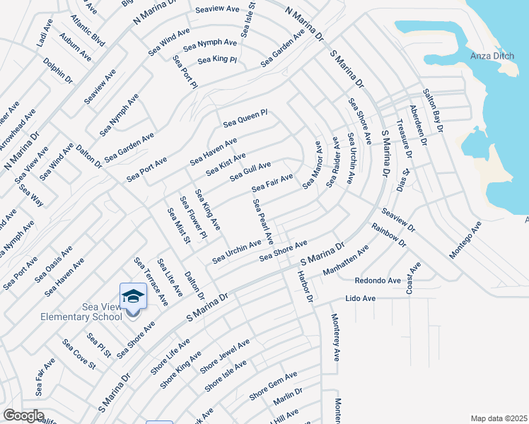 map of restaurants, bars, coffee shops, grocery stores, and more near 2552 Sea Pearl Avenue in Thermal