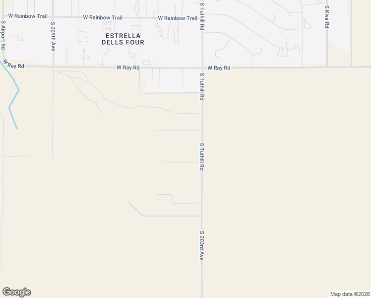 map of restaurants, bars, coffee shops, grocery stores, and more near 14700 South Tuthill Road in Buckeye