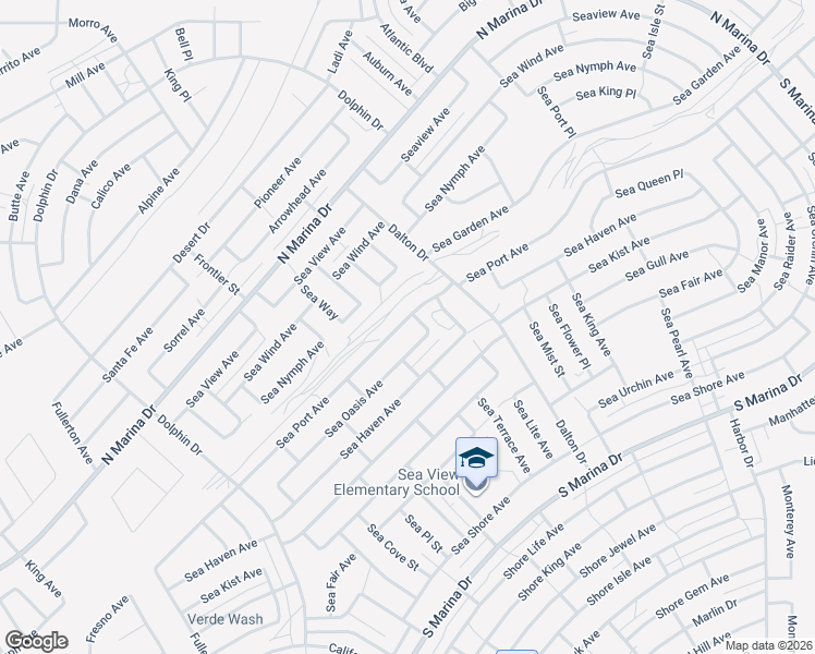 map of restaurants, bars, coffee shops, grocery stores, and more near 2552 Sea Port Avenue in Thermal