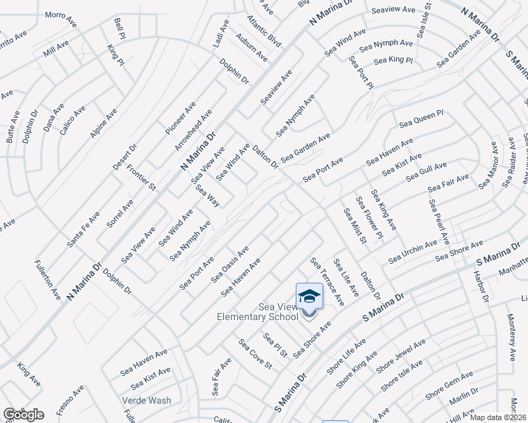 map of restaurants, bars, coffee shops, grocery stores, and more near 2552 Sea Port Avenue in Thermal