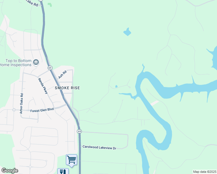 map of restaurants, bars, coffee shops, grocery stores, and more near 13899 Chism Road in Northport