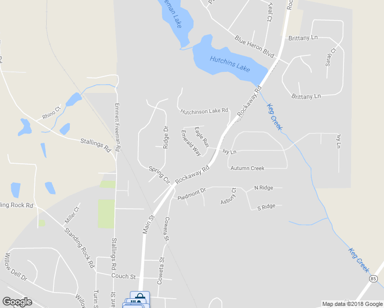 map of restaurants, bars, coffee shops, grocery stores, and more near 322 Emerald Way in Senoia