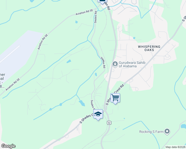map of restaurants, bars, coffee shops, grocery stores, and more near 431 Seales Road in Bessemer