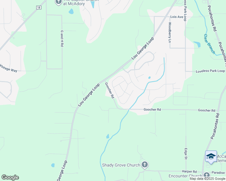map of restaurants, bars, coffee shops, grocery stores, and more near 4846 Woodford Circle in Bessemer