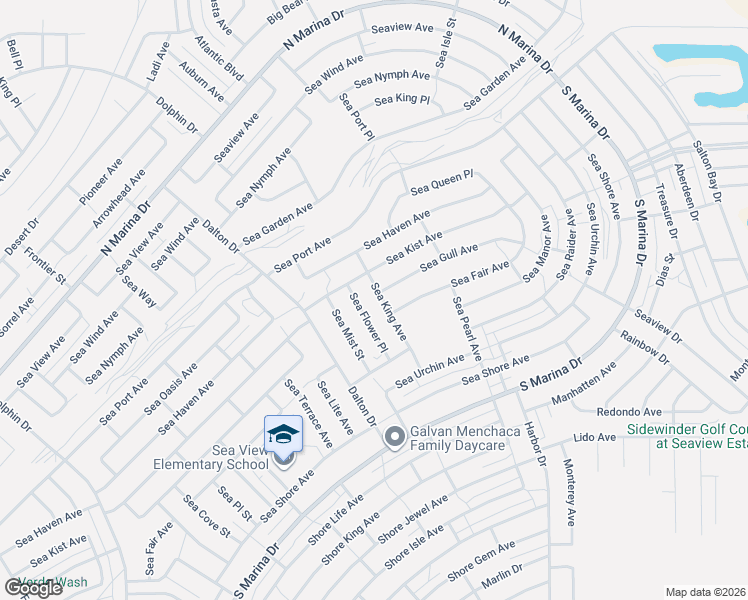 map of restaurants, bars, coffee shops, grocery stores, and more near 2555 Sea King Avenue in Thermal