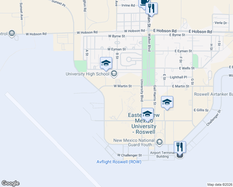 map of restaurants, bars, coffee shops, grocery stores, and more near Unnamed Road in Roswell