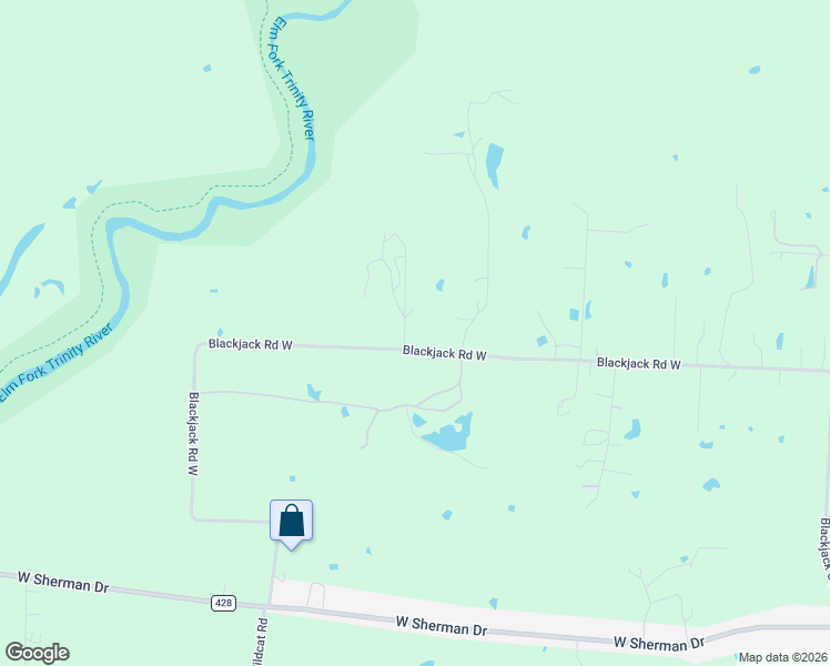 map of restaurants, bars, coffee shops, grocery stores, and more near 6997 Indian Hills Road in Aubrey