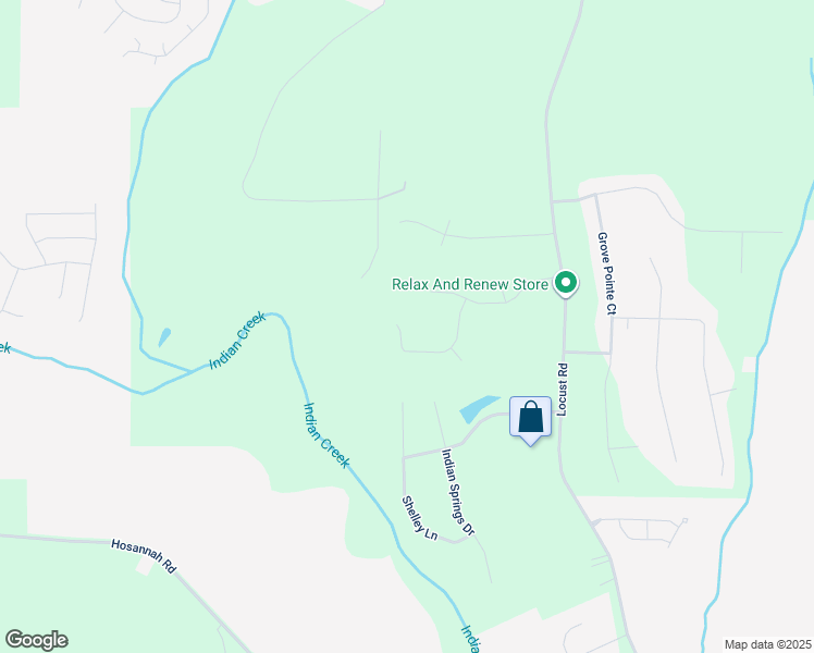map of restaurants, bars, coffee shops, grocery stores, and more near 318 Bellevue Ridge in Locust Grove