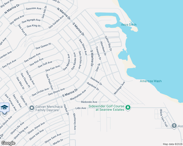 map of restaurants, bars, coffee shops, grocery stores, and more near 2560 South Marina Drive in Thermal