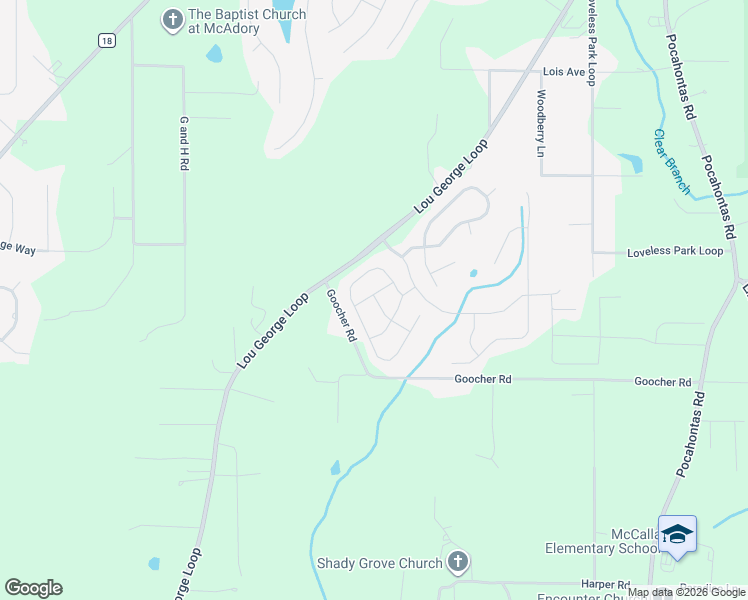 map of restaurants, bars, coffee shops, grocery stores, and more near 4857 Woodford Circle in Bessemer