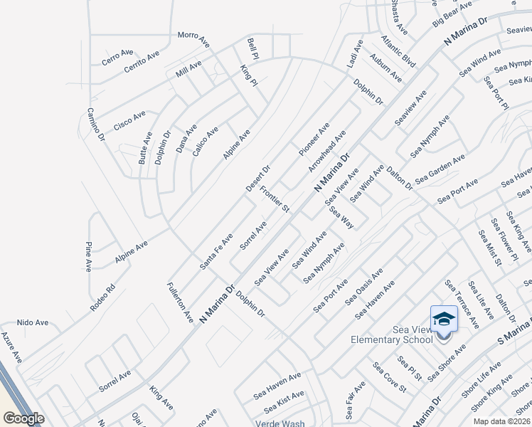map of restaurants, bars, coffee shops, grocery stores, and more near 2577 Sorrel Avenue in Thermal