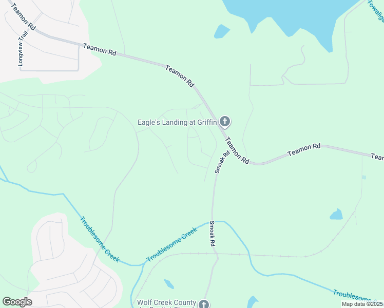 map of restaurants, bars, coffee shops, grocery stores, and more near 1225 Bartam Dr in Griffin