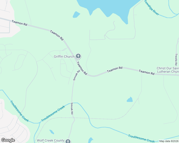 map of restaurants, bars, coffee shops, grocery stores, and more near 2647 Teamon Road in Griffin