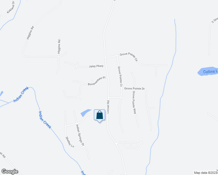 map of restaurants, bars, coffee shops, grocery stores, and more near 530 Locust Road in Locust Grove