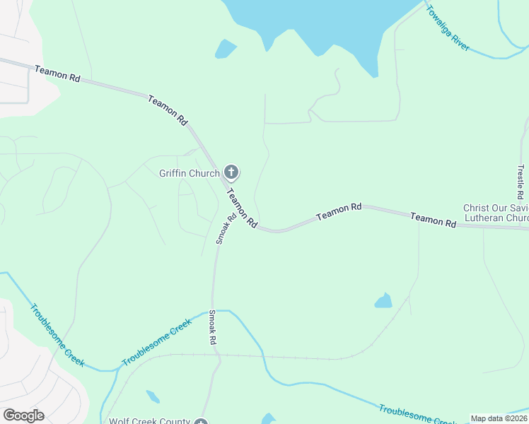 map of restaurants, bars, coffee shops, grocery stores, and more near 2647 Teamon Road in Griffin