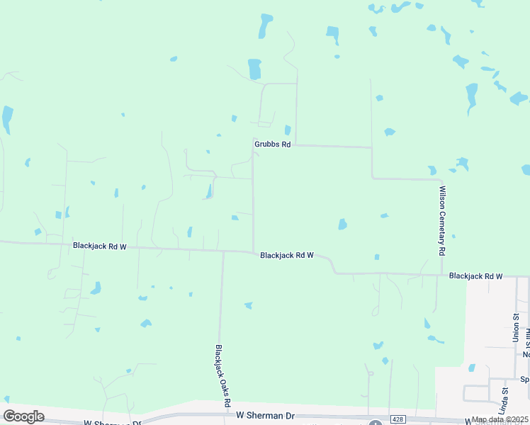 map of restaurants, bars, coffee shops, grocery stores, and more near 7156 Grubbs Road in Aubrey