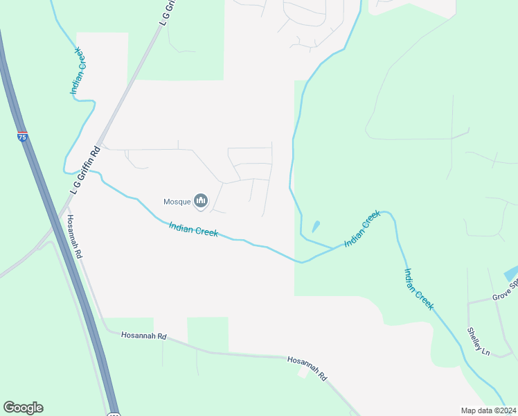 map of restaurants, bars, coffee shops, grocery stores, and more near 9013 Holder Road in Locust Grove