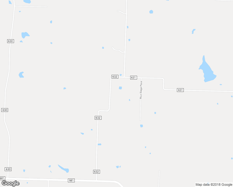 map of restaurants, bars, coffee shops, grocery stores, and more near 10904 County Road 632 in Blue Ridge