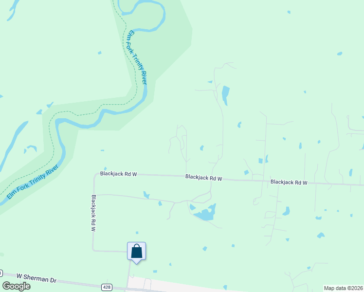map of restaurants, bars, coffee shops, grocery stores, and more near 6997 Indian Hills Road in Aubrey