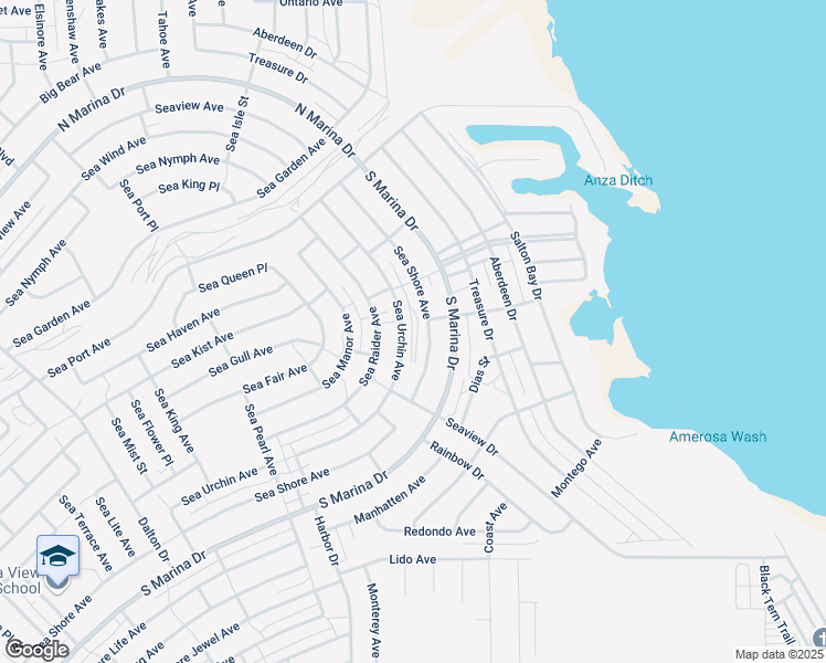map of restaurants, bars, coffee shops, grocery stores, and more near 2592 Sea Urchin Avenue in Thermal