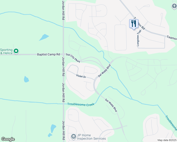 map of restaurants, bars, coffee shops, grocery stores, and more near 104 Dahlia Drive in Griffin