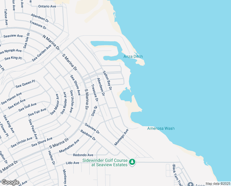 map of restaurants, bars, coffee shops, grocery stores, and more near Salton Bay Drive in Salton City
