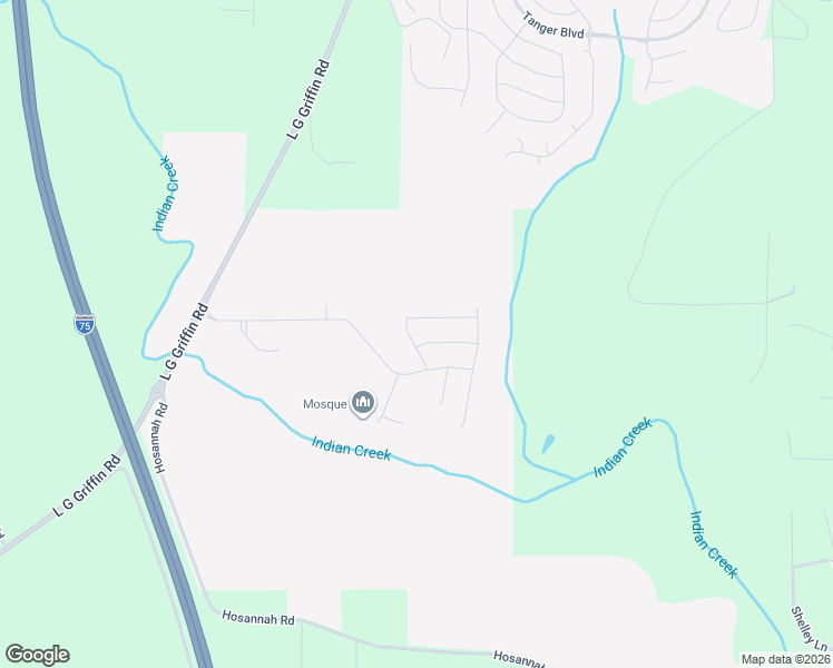 map of restaurants, bars, coffee shops, grocery stores, and more near 6031 Prodigy Lane in Locust Grove