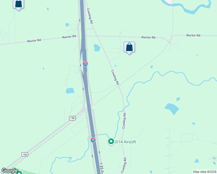 map of restaurants, bars, coffee shops, grocery stores, and more near 3901 Cowling Road in Sanger