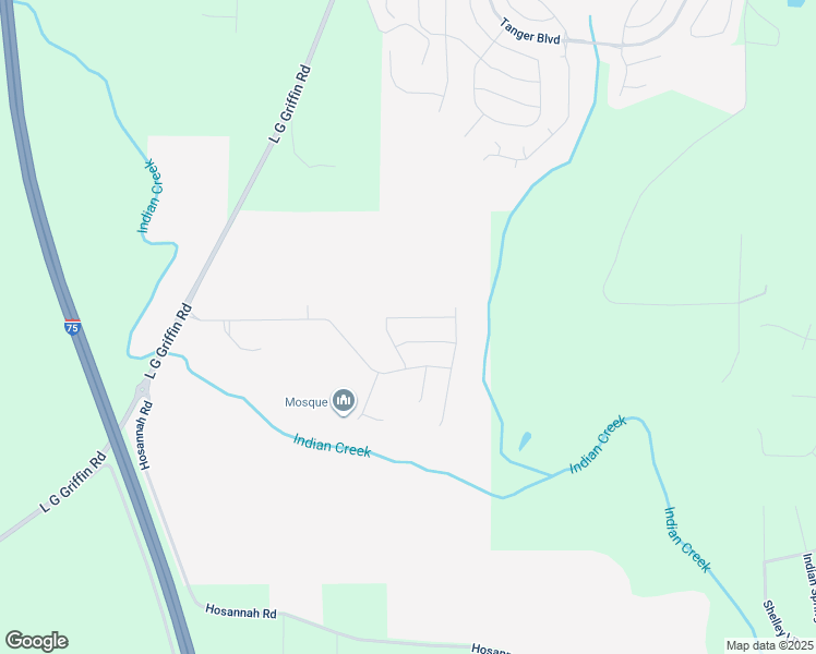 map of restaurants, bars, coffee shops, grocery stores, and more near 6031 Prodigy Lane in Locust Grove