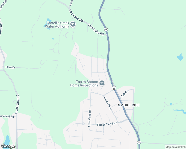map of restaurants, bars, coffee shops, grocery stores, and more near Glenview Drive in Northport