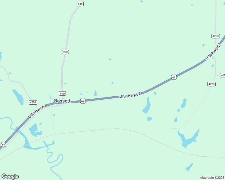 map of restaurants, bars, coffee shops, grocery stores, and more near 11125 U.S. 67 in Simms