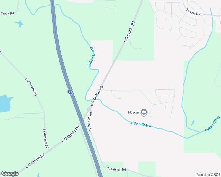 map of restaurants, bars, coffee shops, grocery stores, and more near 1005 Hartwell Road in Locust Grove