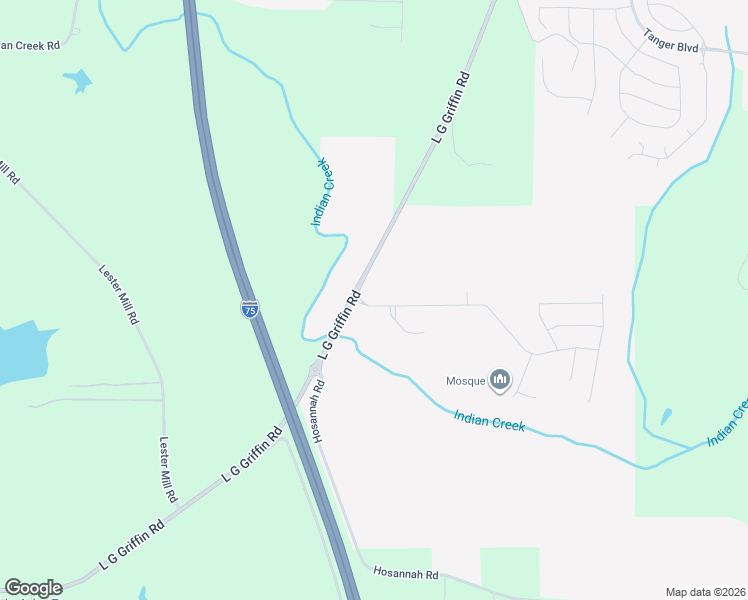 map of restaurants, bars, coffee shops, grocery stores, and more near 1005 Hartwell Road in Locust Grove
