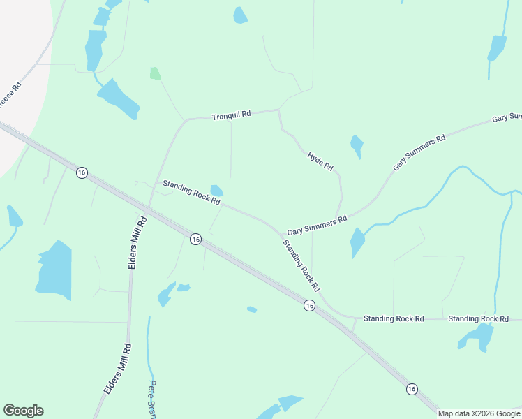 map of restaurants, bars, coffee shops, grocery stores, and more near 1907 Standing Rock Road in Senoia