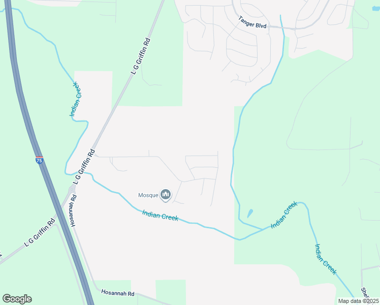 map of restaurants, bars, coffee shops, grocery stores, and more near 6031 Prodigy Lane in Locust Grove