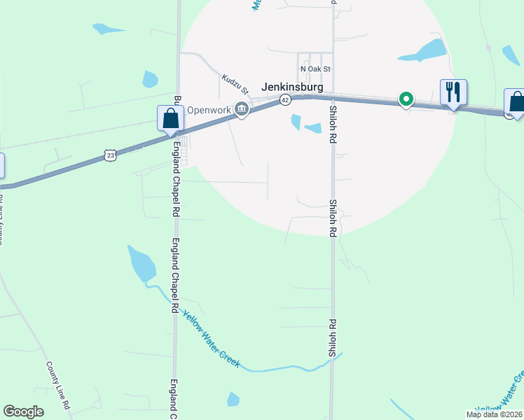map of restaurants, bars, coffee shops, grocery stores, and more near 201 Country Meadows Circle in Jenkinsburg