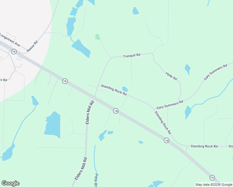 map of restaurants, bars, coffee shops, grocery stores, and more near 2022 Standing Rock Road in Senoia