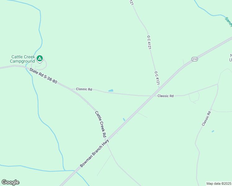 map of restaurants, bars, coffee shops, grocery stores, and more near 192 Classic Road in Rowesville