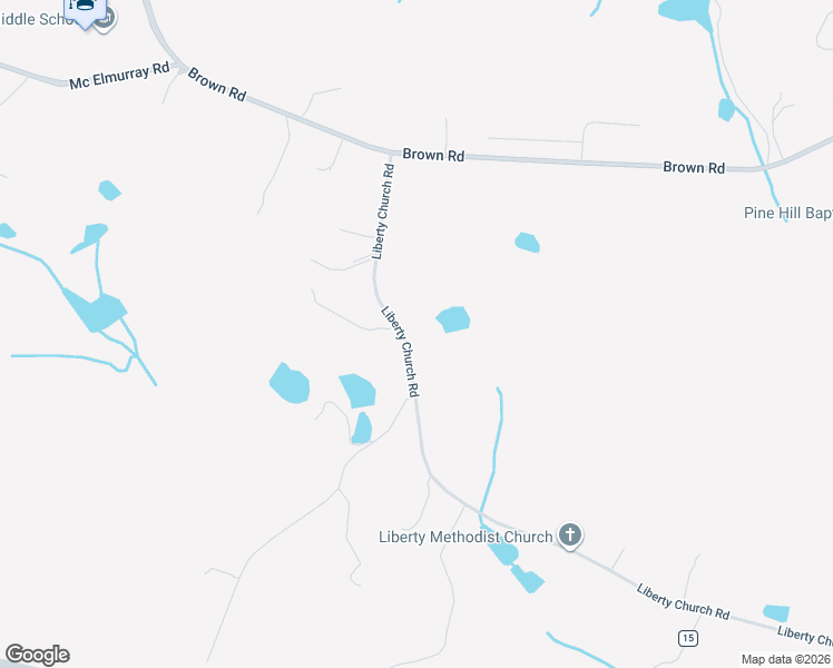 map of restaurants, bars, coffee shops, grocery stores, and more near 1972-1988 Liberty Church Road in Hephzibah