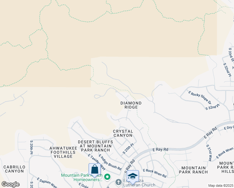 map of restaurants, bars, coffee shops, grocery stores, and more near 14028 South 24th Way in Phoenix