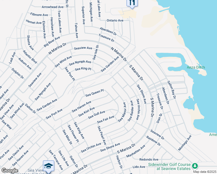 map of restaurants, bars, coffee shops, grocery stores, and more near 2625 Sea Manor Avenue in Thermal