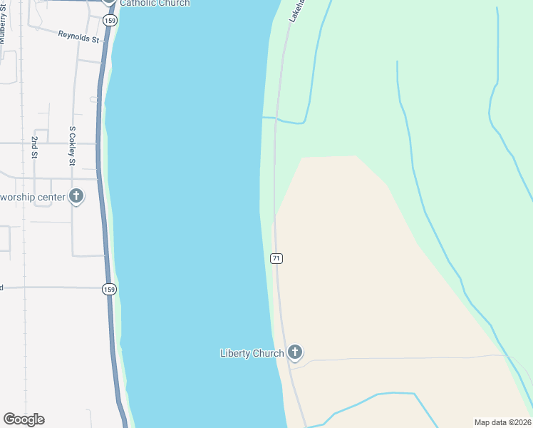 map of restaurants, bars, coffee shops, grocery stores, and more near 1751 Lakehall Road in Lake Village